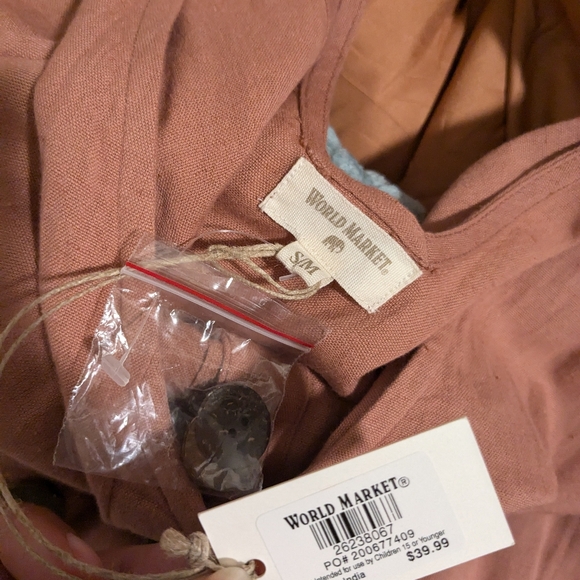 World Market Cotton/Linen Jumpsuit - Picture 4 of 4